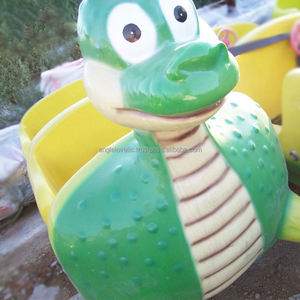 Tren Eléctrico de 16 Asientos con Forma de Dinosaurio, Pequeños Juegos de Diversión para Niños, Juego de Carnaval al Aire Libre, Pista Eléctrica para Niños - Product Image 4