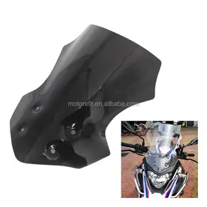 用于BMW G310GS 2017-2018挡风玻璃ABS塑料黑色和透明2色挡风玻璃摩托车配件的RTS摩托车