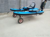 Bateau gonflable de pêche avec siège, nouveau design, 9 pieds, bleu