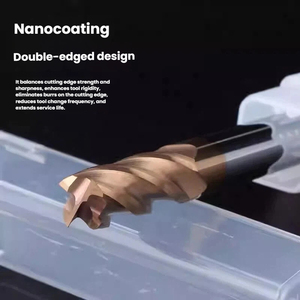 Premium Quality Solid Carbide Square <strong>End</strong> Flat <strong>End</strong> <strong>Mill</strong> 35 Helix Angle HRC55 Universal CNC Milling Cutter Tools OEM ODM - Product Image 3