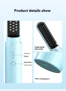 Alisador de pelo de calentamiento rápido, peine, cepillo Alisador, Varita rizadora para mujeres, peinado - Product Image 6