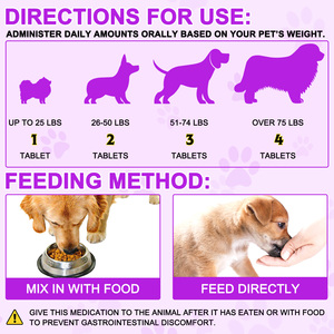 Complément alimentaire pour animaux de compagnie Oimmal, soutien de l'immunité, de la digestion, des articulations et de la santé cardiaque, multivitamines pour chiens 15 en 1, comprimés multivitaminés - Product Image 2