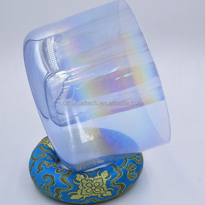 Bol chantant en cristal de quartz transparent Q're Crystal Cosmic Light Sky Color, pour la méditation spirituelle et zen. - Product Image 5