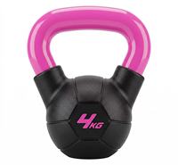 Kettlebells en fonte personnalisables avec logo couleur pour entraînement de force, équipement de fitness pour salle de sport