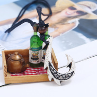 Collier pendentif hameçon maori néo-zélandais pour homme, bijou rétro imitation hameçon de Maui
