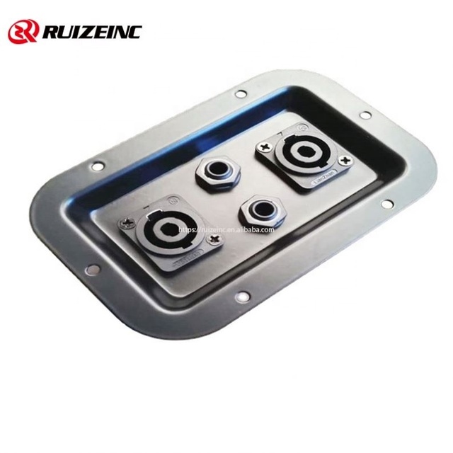 136X89mm Speaker Plate Professional Amplifier Loudspeaker Backplane Iron Rear Panel Terminal Connector Box Audio Terminal