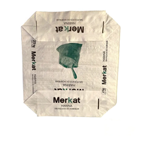 Sac en plastique écologique à fond carré avec valve pour ciment 25KG 50KG, sac tissé en PP vide, sac AD Star