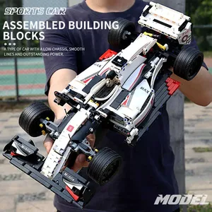 Mold KING 13117 fai da te di lusso auto giocattolo educativo Kit di plastica mattoni Set F1 Sport Car Model Building Car Block per i bambini