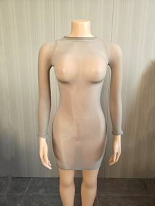 Vestido Sexy Elástico Brillante para Mujer Viviblook Z0124DS01, Vestido Transparente para Club Nocturno - Product Image 3