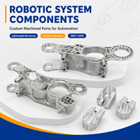 Pièces robotiques usinées CNC en alliage de zinc et d'aluminium sur mesure, composants métalliques CNC de précision pour robot de nettoyage intelligent