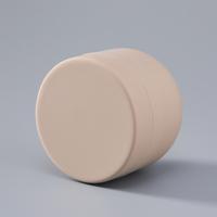 Pot en plastique PP de 10 à 500 ml, couleur blanc mat, beige, marron, au toucher doux, pots à crème, cosmétiques, soins de la peau, pot à beurre corporel, pot PP à large ouverture