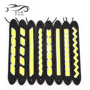 Mini Dual Led Flexible COB Dual Color Blanco Amarillo Adorno Luces Ojo De Aguila DRL Conducción Lámpara antiniebla Luz Led Flexible - Product Image 1