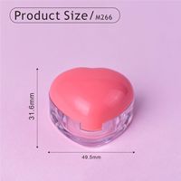 Cosmétiques - Palette de blush et d'enlumineur en forme de cœur pliable pour les lèvres et les joues - Emballage de marque privée