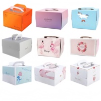 Boîte à gâteau au fromage personnalisée, boîte de transport pour gâteau, boîte d'emballage pour gâteau d'anniversaire avec logo personnalisé
