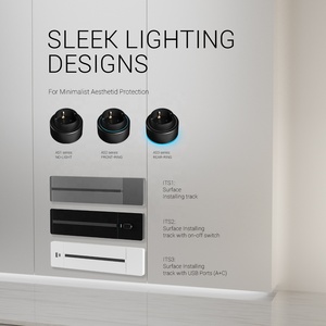 Di chuyển đường sắt theo dõi tường ổ cắm điện ổ cắm an toàn đáng tin cậy ổ cắm cho nhà trong PC chống cháy Bảng điều chỉnh 110-250V 10-16a - Product Image 5