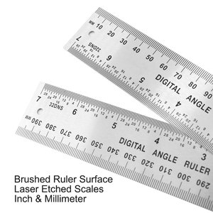 Règle d'<span class=keywords><strong>angle</strong></span> de rapporteur à affichage numérique en acier inoxydable pour la mesure du travail du bois, outil de mesure d'<span class=keywords><strong>angle</strong></span> - Product Image 3