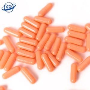 Ventes directes d'usine 00 # Capsule vide de gélatine de couleur orange Capsules de <span class=keywords><strong>pharmacie</strong></span> de certification Halal - Product Image 2