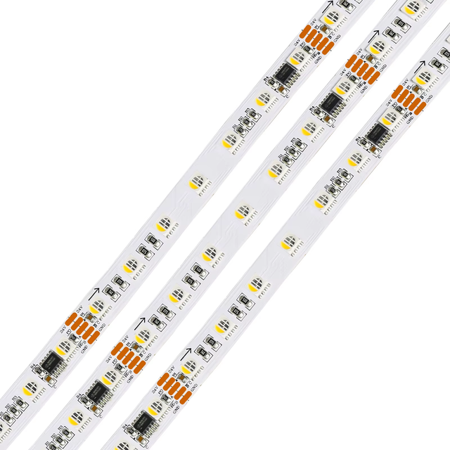 High Quality SMD5050 UCS512 Digital RGB Pixel LED Strip Light DMX512 4-1 RGBW USB NFC Digital Addressable Led Light Strip