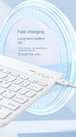 Nouveau clavier USB sans fil ergonomique ultra-mince à 78 touches, rechargeable, compact, à échange à chaud, avec connecteur Type-C et infrarouge, en plastique, à structure ciseaux