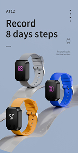 BLE ứng dụng miễn phí 12 rung đèn <span class=keywords><strong>flash</strong></span> đồng hồ báo thức 3D Pedometer Đồng hồ bấm giờ thể thao đồng hồ thông minh cho nam giới và phụ nữ - Product Image 5