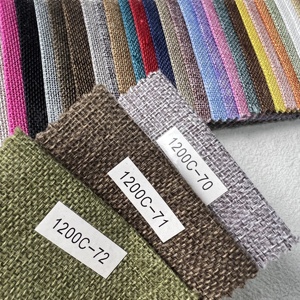 Tela <span class=keywords><strong>de</strong></span> Lino Sintético, Tela Tipo Lino, Tapicería <span class=keywords><strong>de</strong></span> Poliéster para <span class=keywords><strong>Sofás</strong></span> y Bolsos, para Fundas <span class=keywords><strong>de</strong></span> Cojines - Product Image 4