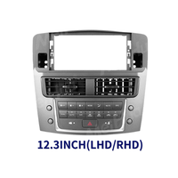 Lecteur vidéo Android Meihua, cadre gris foncé pour autoradio, compatible avec LEXUS IS/IS250/IS300 2005-2013, avec faisceau de câblage