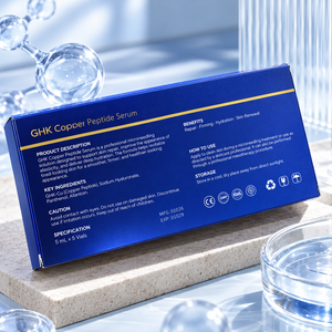 Sérum bleu, fabrication OEM, marque privée, produit de soin du visage hydratant et nourrissant - Product Image 2