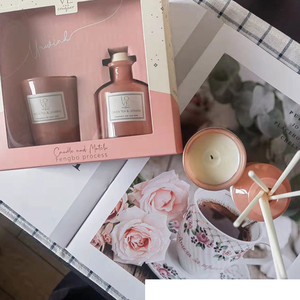 Nến Thơm Gia Đình <span class=keywords><strong>Oem</strong></span> Bán Chạy Nhất Máy Khuếch Tán Sậy 65Ml Sang Trọng Và Bộ Quà Tặng Hương Thơm Nến 65G - Product Image 5