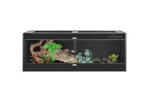 Reptizoo vochtbestendige, stevige, duurzame, hoogwaardige, warmte-isolerende, hoogwaardige PVC-behuizing met vooropening, groot terrarium - Product Image 2