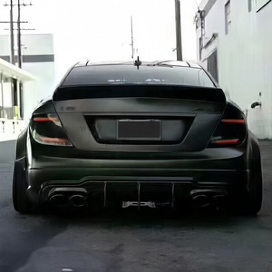 LB Style nuovo Kit corpo largo per <span class=keywords><strong>Mercedes</strong></span> Benz W204 <span class=keywords><strong>C</strong></span> classe C200c220 C63 <span class=keywords><strong>AMG</strong></span> include paraurti anteriore lato lato diffusore posteriore - Product Image 6
