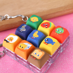 Customized Office Decompression Toy <strong>LED</strong> Keycap Fidget Keychain <strong>Mechanical</strong> <strong>Keyboard</strong> Custom Anime Keycaps Design - Product Image 2