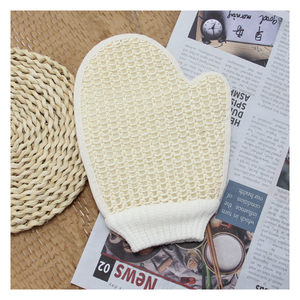 Guante de fibra de cáñamo de Sisal, exfoliante <span class=keywords><strong>Natural</strong></span> respetuoso con el medio ambiente, esponja de baño, depurador, elimina la piel muerta, venta al por mayor - Product Image 6