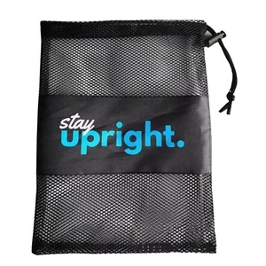 Custom Logo <b>Mesh</b> Drawstring <b>Bag</b> Breathable Sports Storage <b>Bag</b> with Toggle Closure for Shoes Wet Clothes Gym Gear - Product Image 1