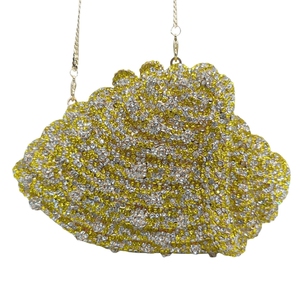 Dazzling Luxury Conch Rhinestone Bags Red Lemon <strong>Purple</strong> Evening Bags Horn Shell Diamond <strong>Clutch</strong> Bags Crystals Party Box <strong>Clutches</strong> - Product Image 2
