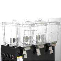 Distributeurs de boissons à 2 réservoirs en verre – Machine à jus froids et chauds – Distributeur de jus de fruits