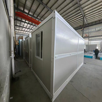 Usine chinoise : Maisons préfabriquées portables pliables de 20 pieds, petites maisons conteneurs pliantes prêtes à l'emploi pour bureau et habitation