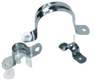 Collier de serrage en acier galvanisé à deux trous pour conduit EMT rigide, fixation murale pour câble électrique