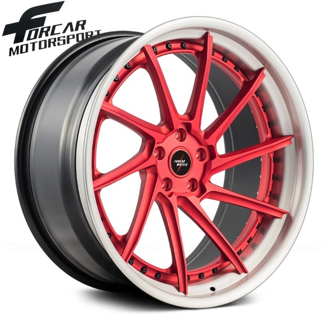 Forcar 2-Piece Design Custom Popular in Market Luxury Aftermarket 19 20 Inch T6061 5*112 5*114.3 Forged Wheels