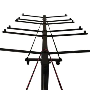 4 इंच रबर पहियों के साथ 84 फोल्डिंग चेयर मजबूत निर्माण भंडारण कार्ट के लिए टेबल फोल्डिंग चेयर ट्रॉली - Product Image 3