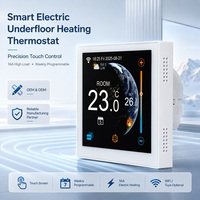 Termostato Flexible Premium SS600H con Gestión por Aplicación Tuya, Calefacción por Suelo Radiante Eléctrica de 16A para Uso en Hoteles/Apartamentos, Eficiente Energéticamente, OEM
