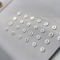 Nouveaux connecteurs de lettres rondes en alphabet initial en argent sterling 925 pour la création de bijoux permanents