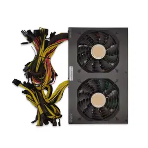 מכירה חמה ATX 3600w 2400w 2000w 1600W 1800 90PLUS זהב תמיכה באספקת חשמל 6 GPU 8 GPU 12GPU