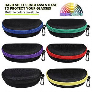 Custom logo High Capacity Oxford Cloth Zipper Sun <b>Glasses</b> Box Personalized <b>Glasses</b> <b>case</b> Portable Cycling Sunglasses Storage Box - Product Image 2