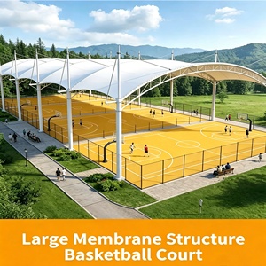 Carpa para Pista de Pádel de Tamaño Personalizado, Estructura Tensada, Techo Deportivo, Fabricante de Techos para Pistas de Pádel, Techo de PVC para Pista de Tenis - Product Image 5