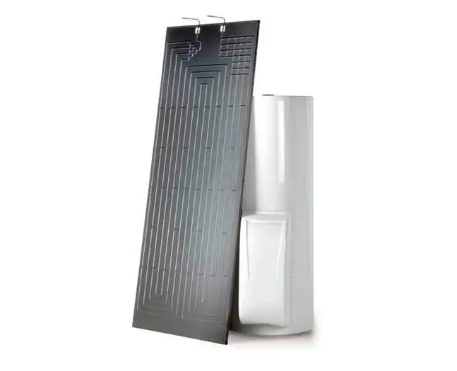 Panel solar termodinámico para sistema de agua caliente, placa inflada de aluminio, evaporador, bobinas, calentador solar, sistema de bomba de calor