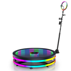 360 Photo Booth Glass Rotating Mini Stage 100kg Load Bluetooth App Control For Festival Party Supplies - Product Image 5