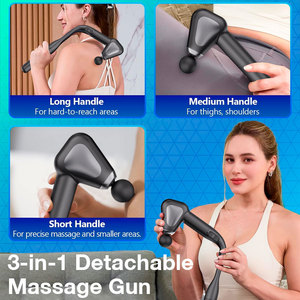 Pistola de Masaje Portátil de Brazo Extendido de 7mm de Amplitud, Diseño Dividido, OEM, Sin Escobillas, para Alivio del Dolor Muscular de Espalda, Cuello y Cuerpo Completo - Product Image 3