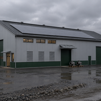 Structure en acier préfabriquée Q355B pour atelier, entrepôt, bureau, bâtiment à ossature portique avec panneaux sandwich isolés