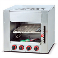 Grill infrarouge à gaz professionnel en acier inoxydable robuste, haute efficacité, grande capacité, pour restaurant
