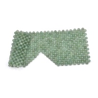 Masque pour les yeux en perles de pierre naturelle réutilisables avec logo personnalisé, certifié CE, massage pour les yeux et le cou